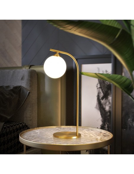 Lampe de table de luxe légère en cuivre