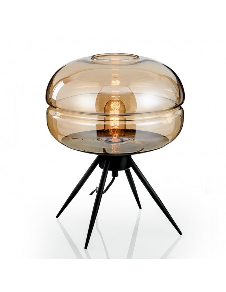 Lacquered Glass Table Lamp