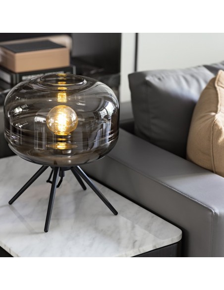 Lacquered Glass Table Lamp