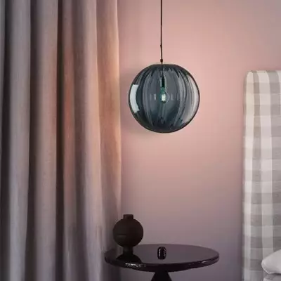Lampe à suspension perlée 2