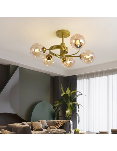 Globe Combination Pendant Lamp