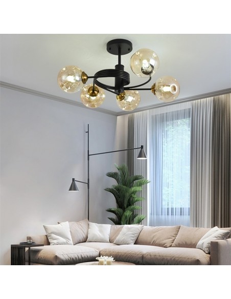 Lampe à suspension Globe combinée