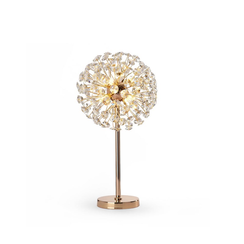 Lampe de table en cristal pissenlit...
