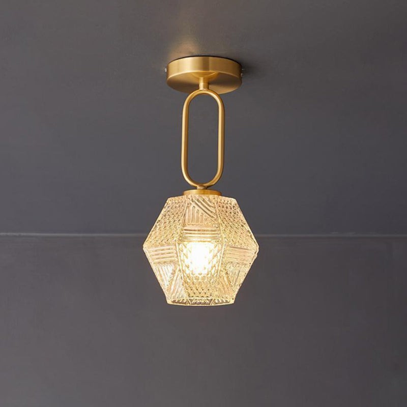 Lámpara de techo Art Déco con corte...