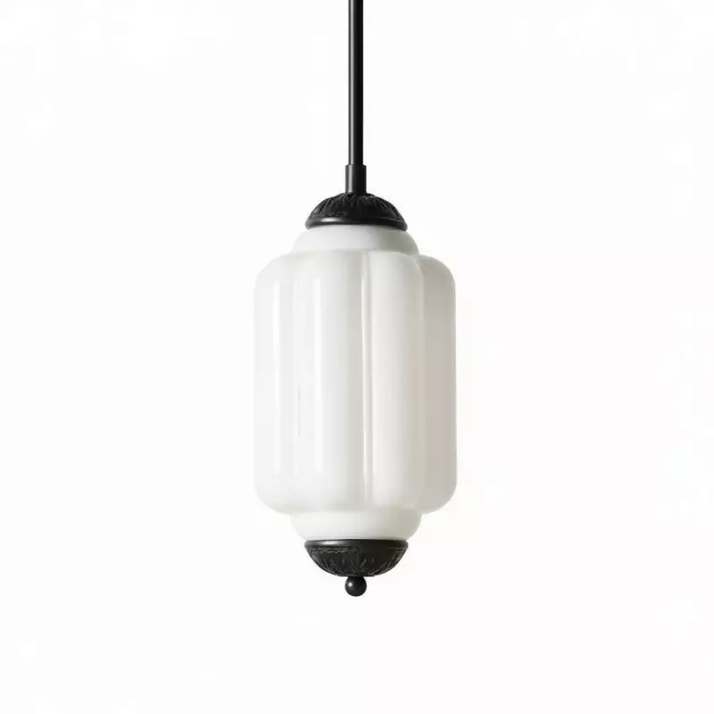 Lampe suspendue simple en verre...