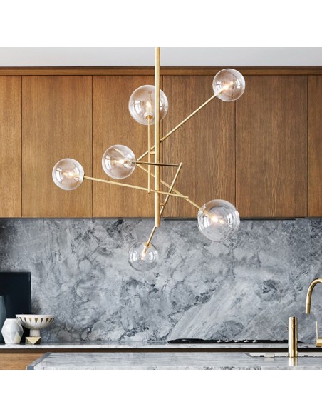 VERTICAL Ball Chandelier