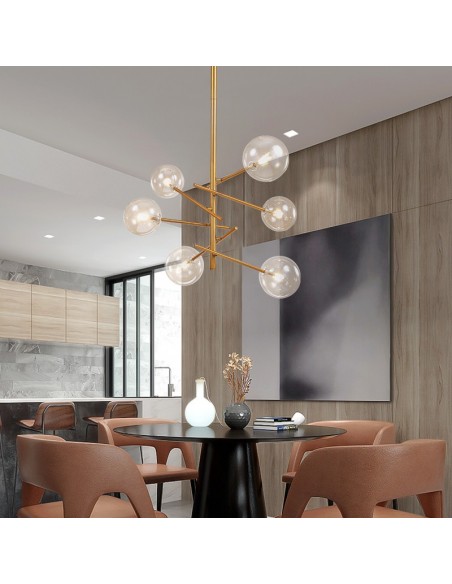 VERTICAL Ball Chandelier