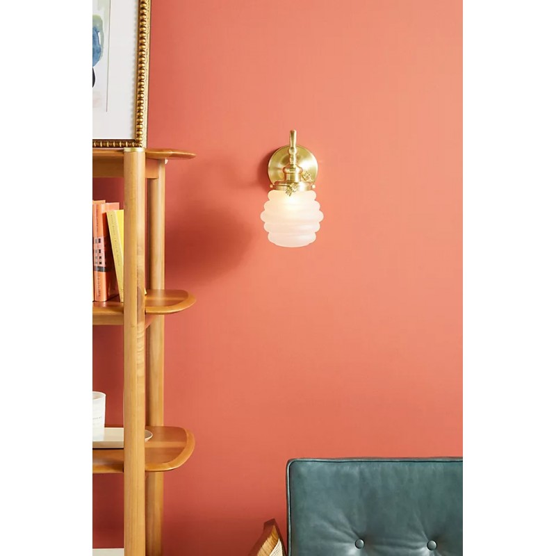 Capigia Glass Metal Vanity Wall Sconce - Modern Bathroom Light with Elegant Style
