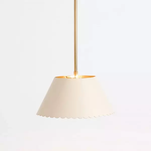 Foldray Leather Pendant - Scallop Warm Light for Bedroom & Hallway