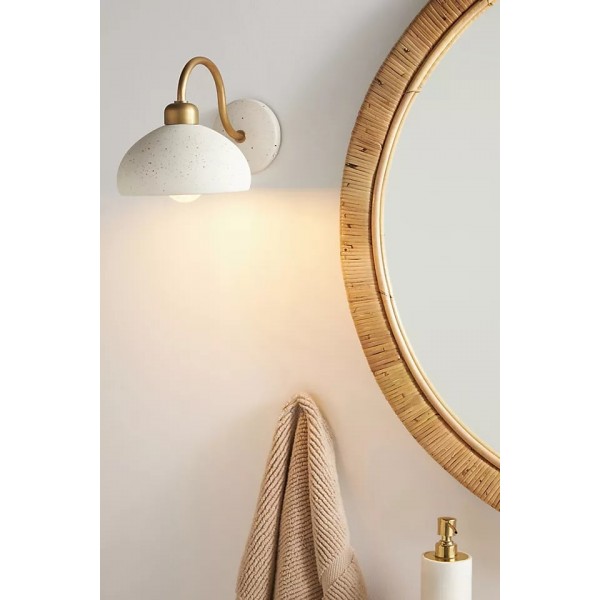Radiica Speckled Ceramic Sconce - Elegant Wall Light for Bedroom & Hallway