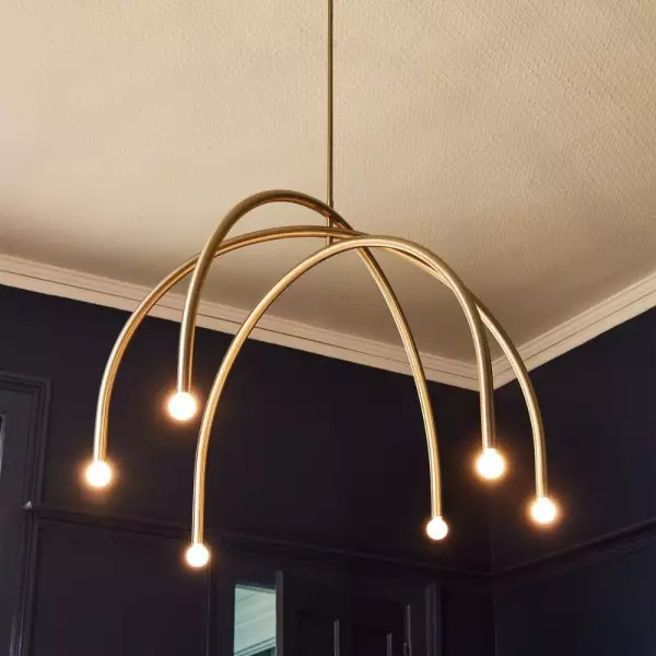 Borvia Arc Chandelier - Simple Modern Rotatable Lamp Arm