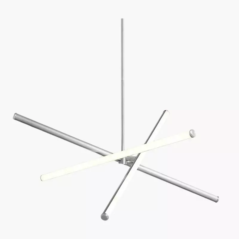 Voro Minimalist Chrome Light Rods -...