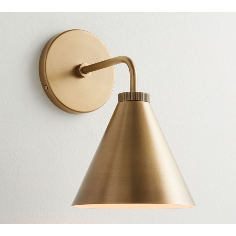 Korvi Iron Tapered Sconce Light -...