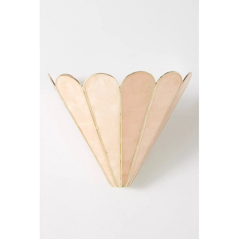 Lumica Capiz Faceted Wall Light -...