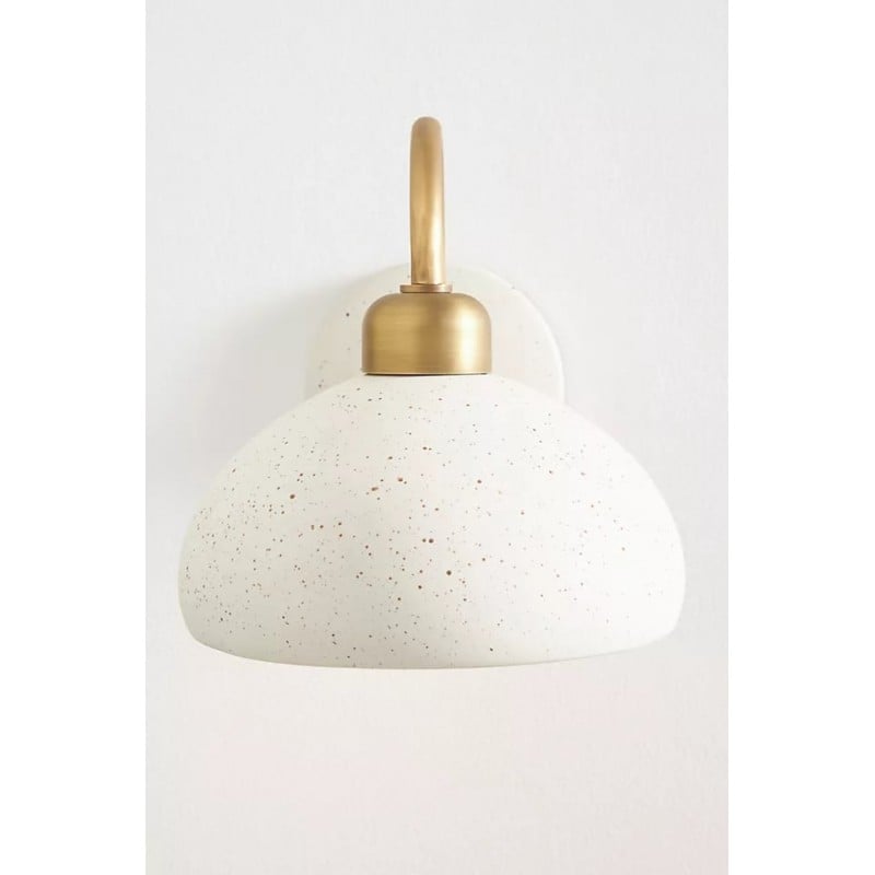 Radiica Speckled Ceramic Sconce -...