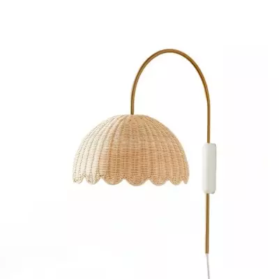 Olvara Scalloped Rattan...