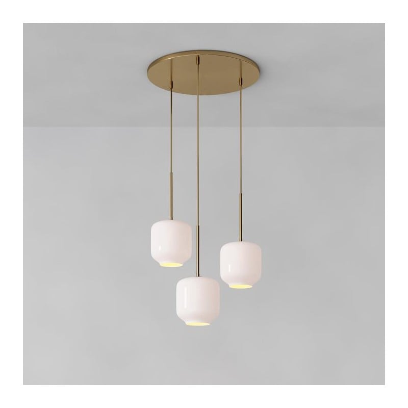 Lustre en verre galet Lumivelle -...