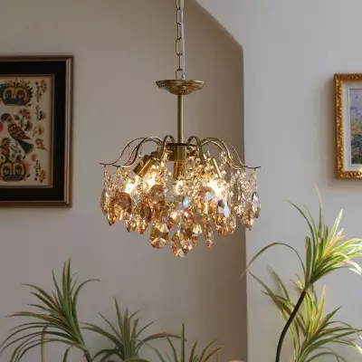Vintage Sumptuous Teardrop Crystal Chandelier 2