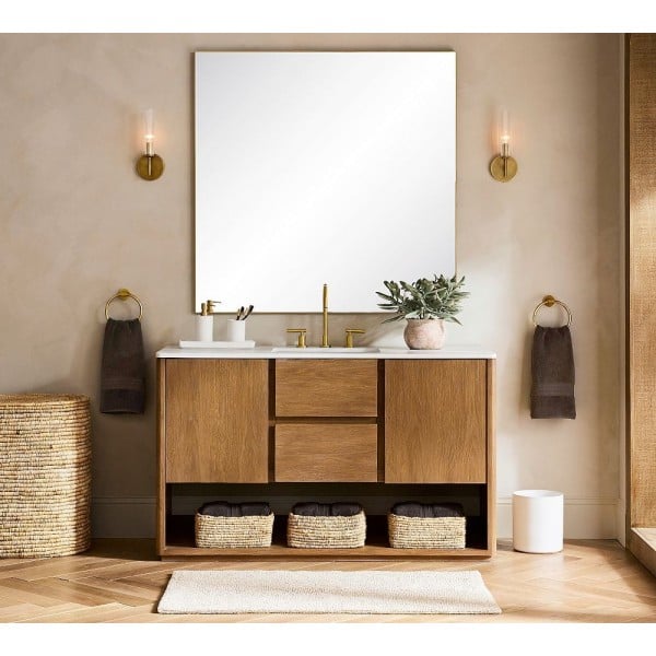 Bravira Ribbed Glass Wall Lamp - Tube Metal Light in Classic Finishes