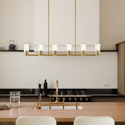 Lustre en verre cannelé... 2