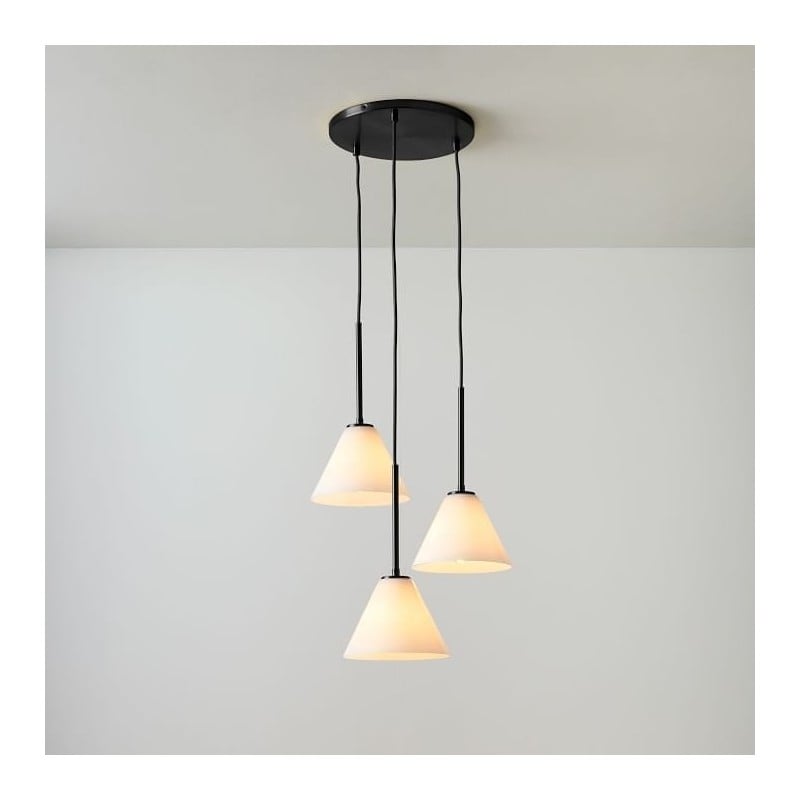 Lustre conique à 3 lumières Conica -...