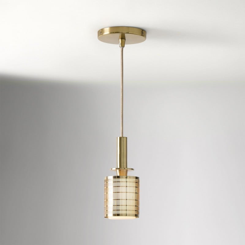 Galvia Champagne Bronze Metal Pendant...