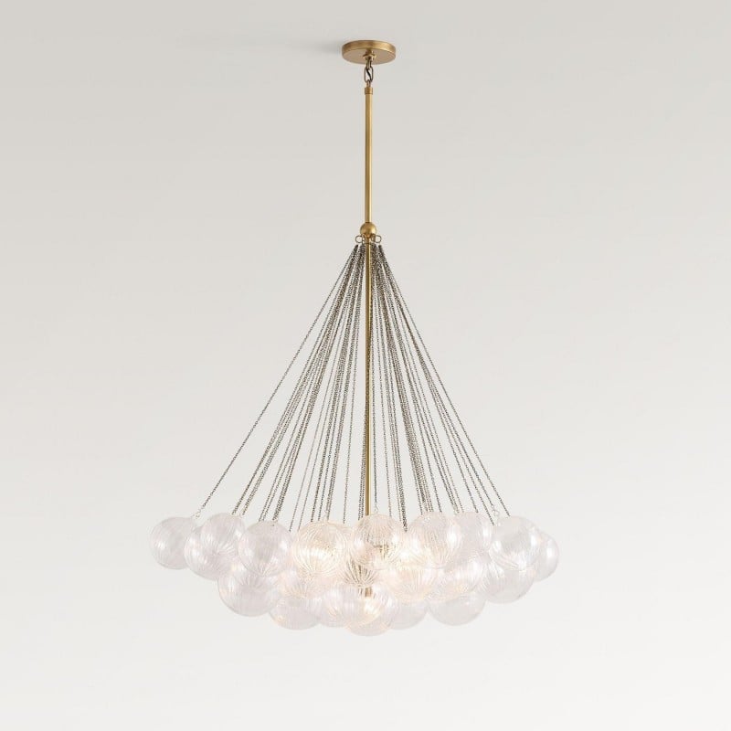 Lustre en verre bombé Bravira -...