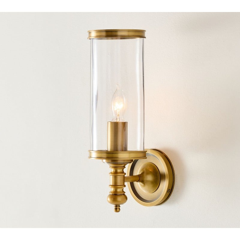 Driscoll glazen cilinder wandlamp -...