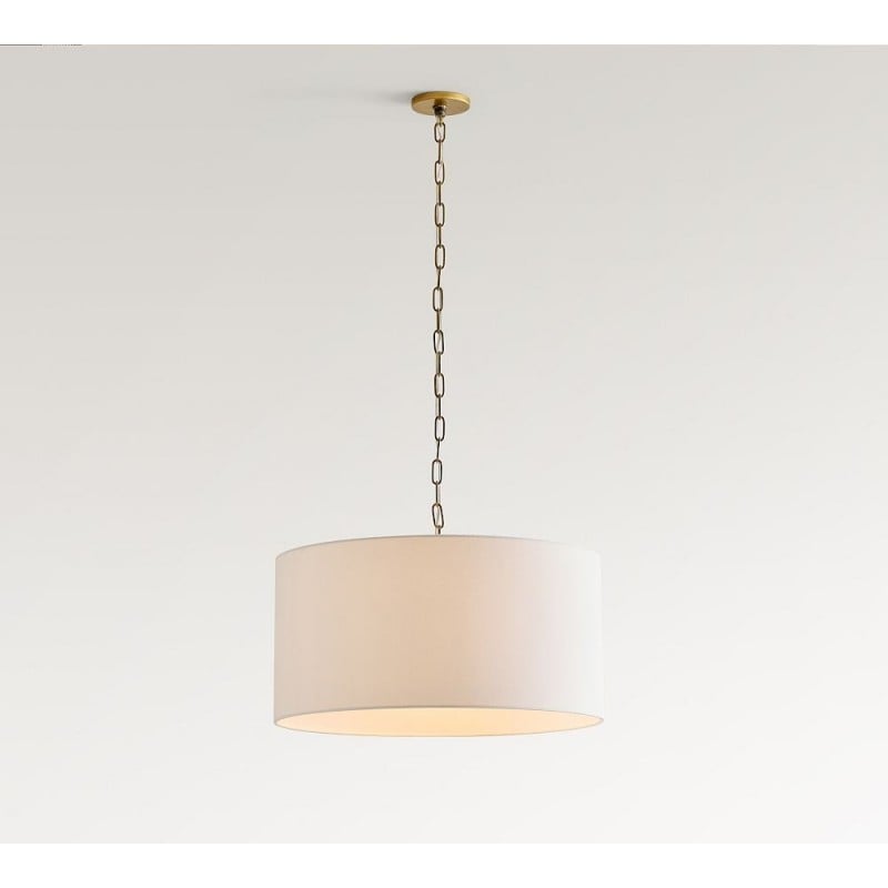 Suspension tambour en fer et lin...