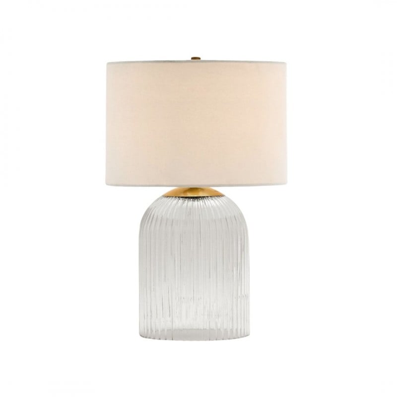 Lampe de table Bravira en verre strié...