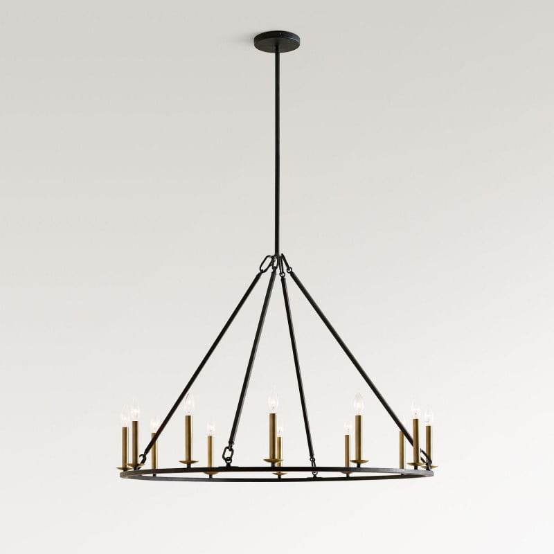Lustre rond moderne en forme de roue...