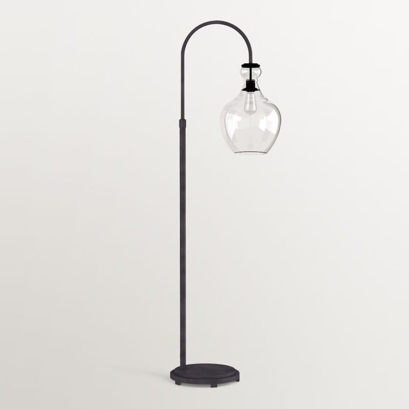 Lampadaire Lawson en verre recyclé -...