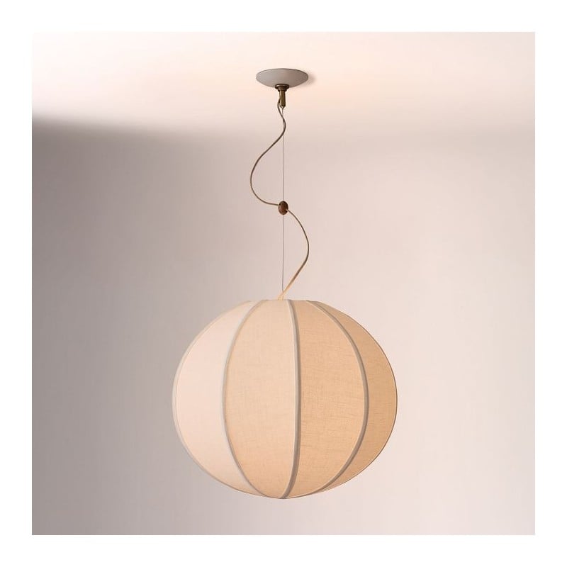 Suspension Alvian - Abat-jour en lin...