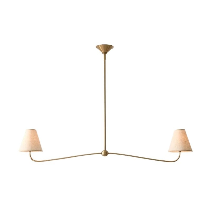 Fibura Metal Modern Linen Shade...