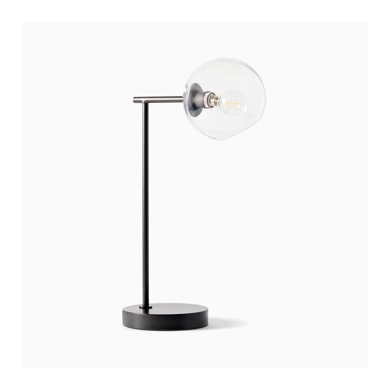 Brina Glass USB Table Lamp - Modern...