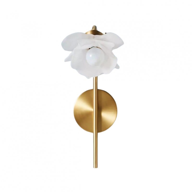 Revalis Glass Flower Vanity Sconce –...