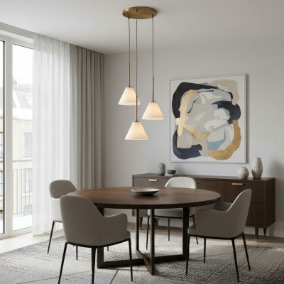 Lustre conique à 3 lumières... 2