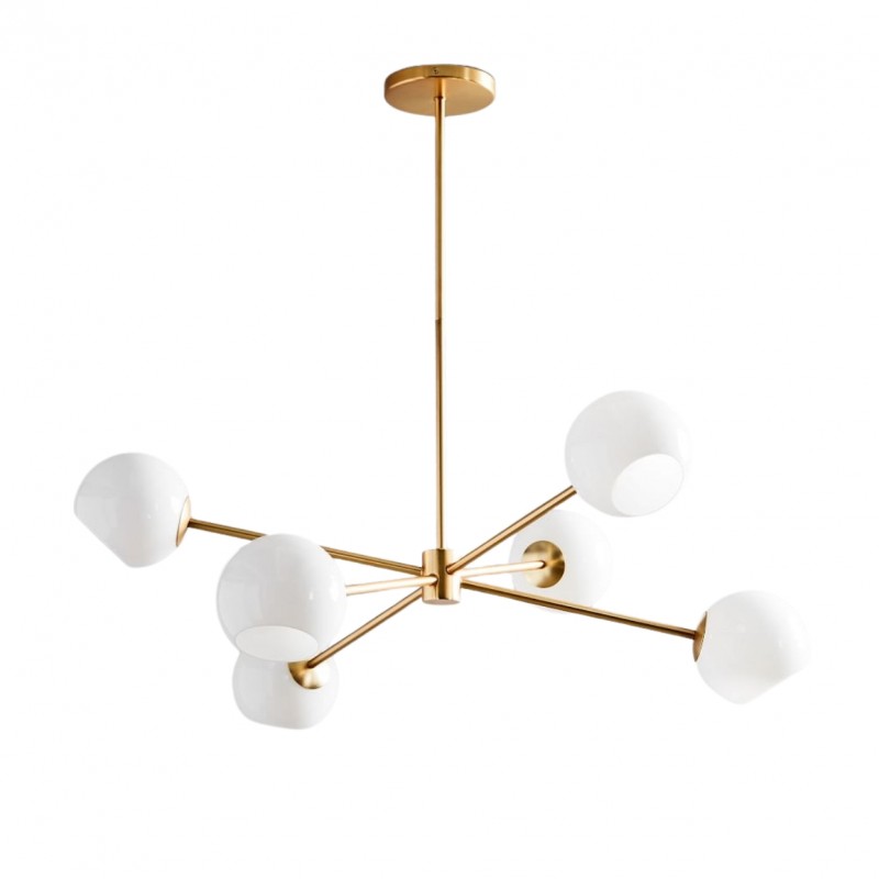 Lustre Brina à 6 lumières avec cadre...
