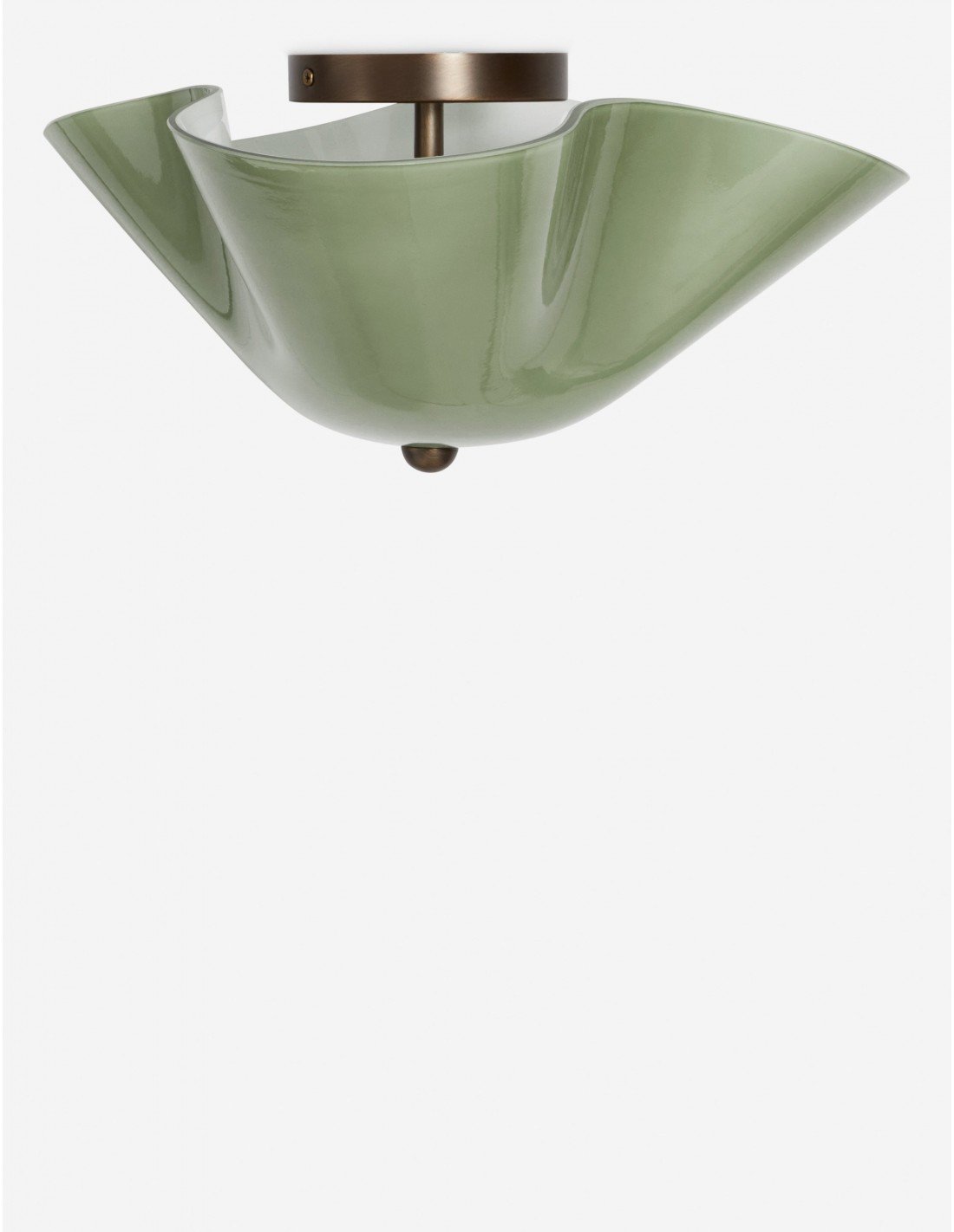 Bellina glazen plafondlamp - messing... Bellina glazen plafondlamp - messing...