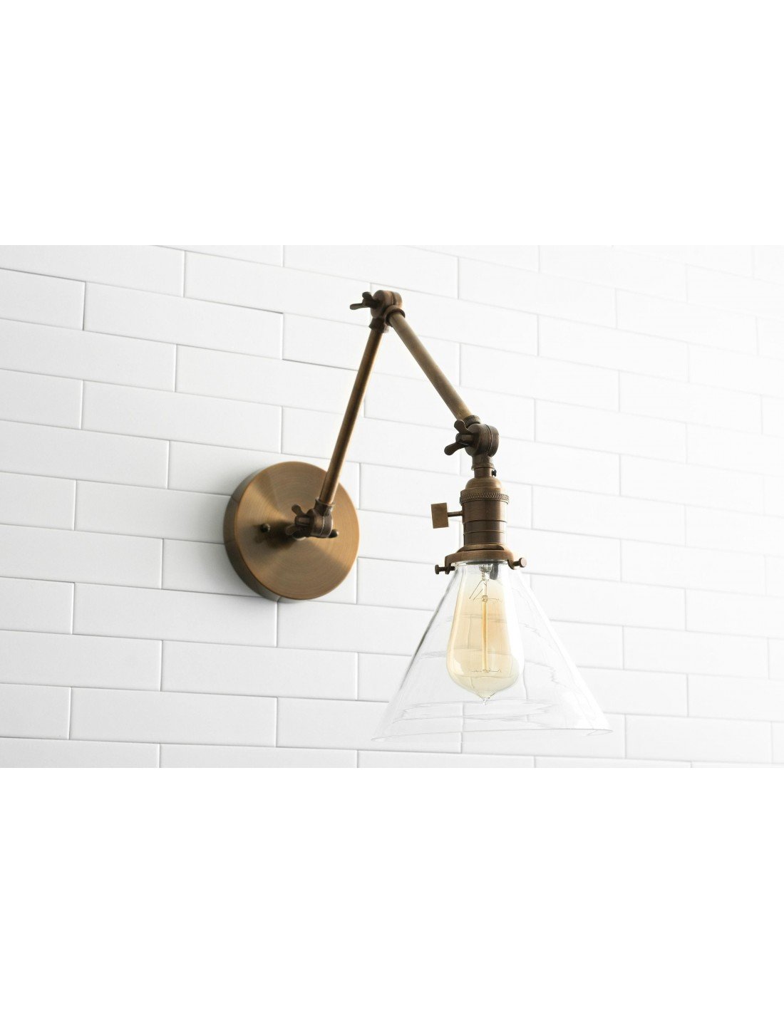 Applique da parete industriale in... Applique da parete industriale in...