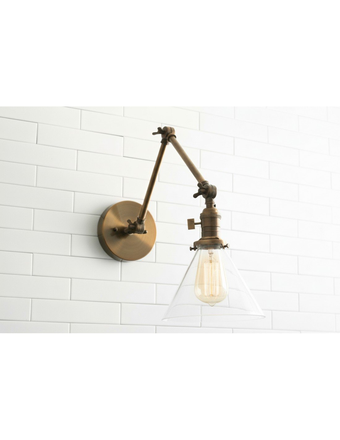 Applique da parete industriale in... Applique da parete industriale in...