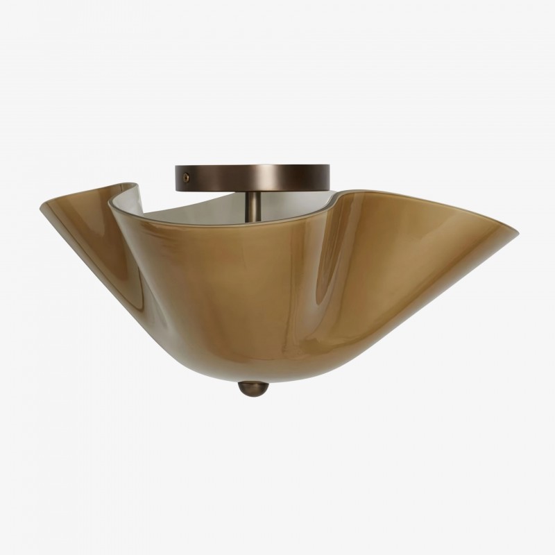 Bellina glazen plafondlamp - messing... Bellina glazen plafondlamp - messing...