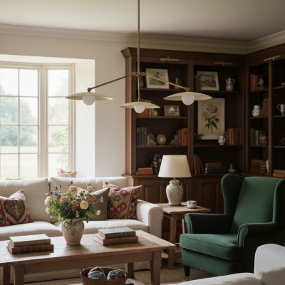 Lustre Curva en métal et... 2