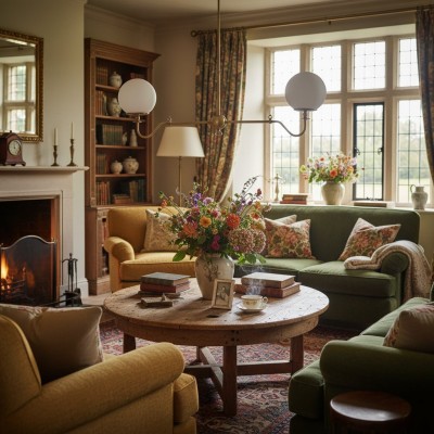 Lustre en verre et laiton... 2