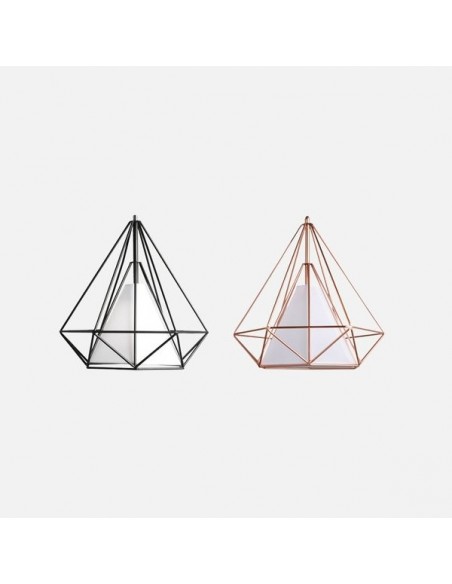 Diamond Cage Metal Pendant
