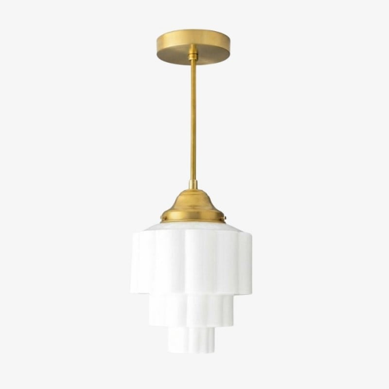 Geotower glazen hanglamp - Elegante...