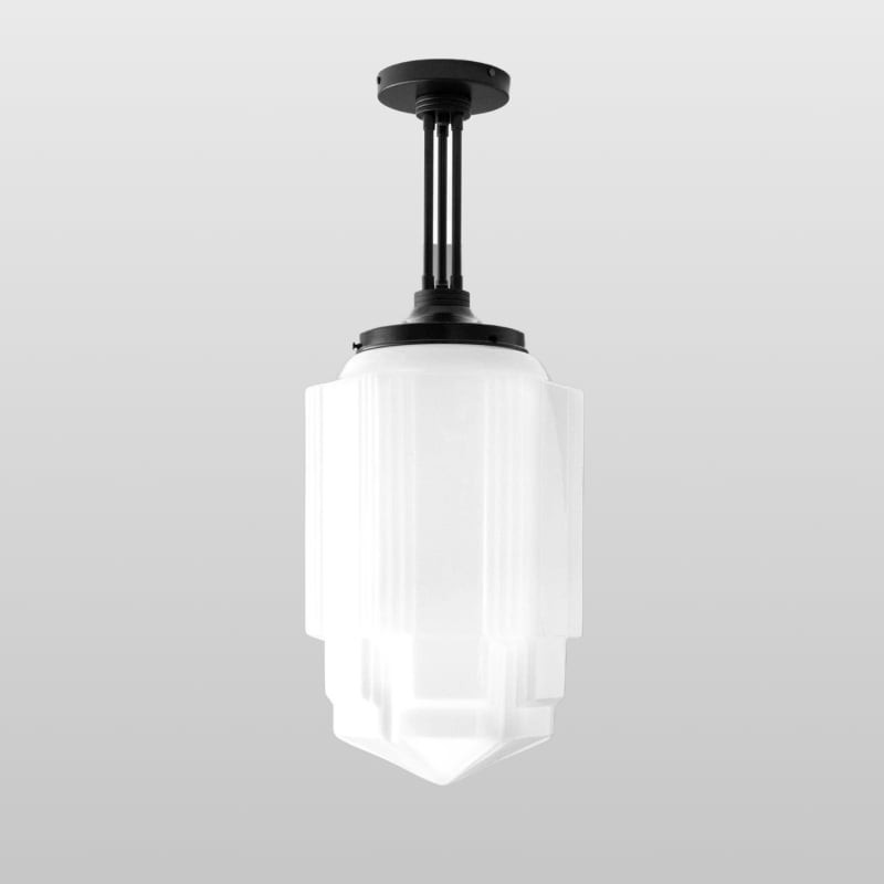 Geotower Glazen Messing Hanglamp –...