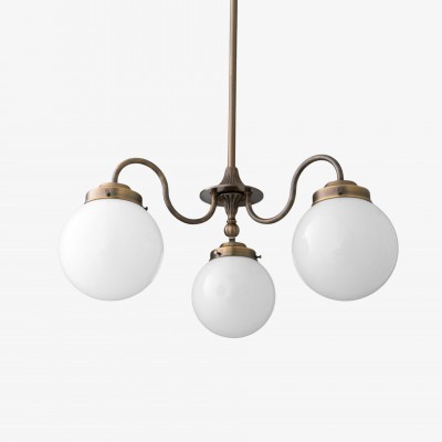 Lustre globe vintage en...