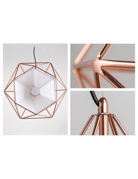 Diamond Cage Metal Pendant
