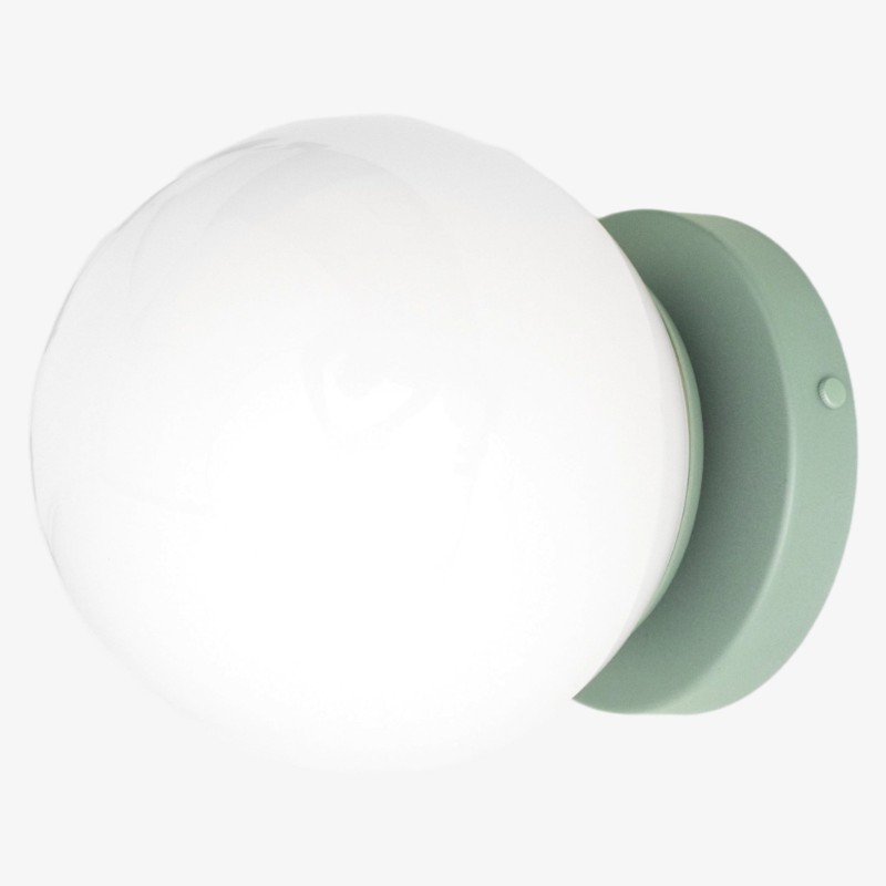 Glorica glazen bol wandlamp -...